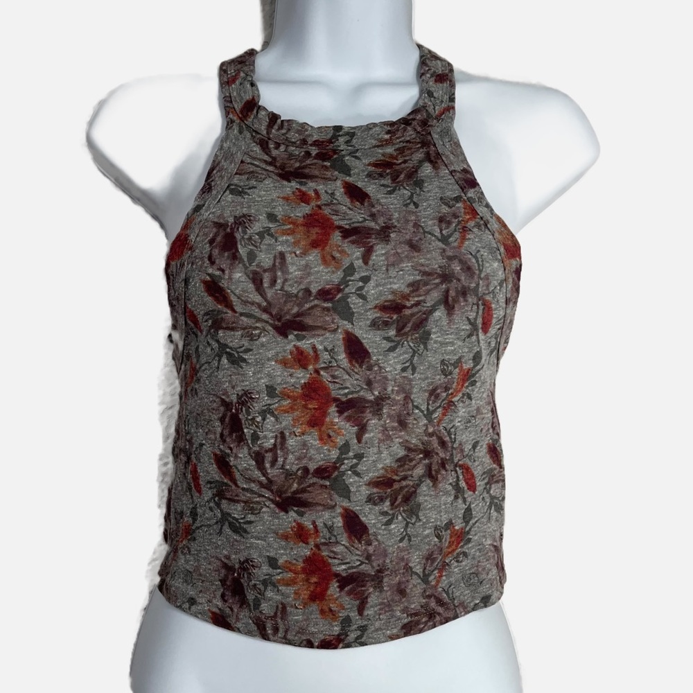 Urban Outfitters cropped floral t-back tank | Size M